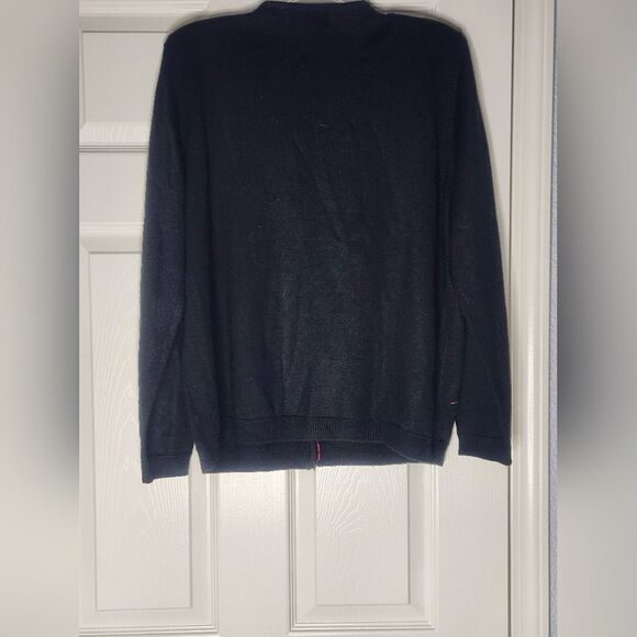 Vtg Alfred Dunner L Black WOOL Blend Embroidered Birds Buttons Up Women Cardigan - Picture 7 of 7